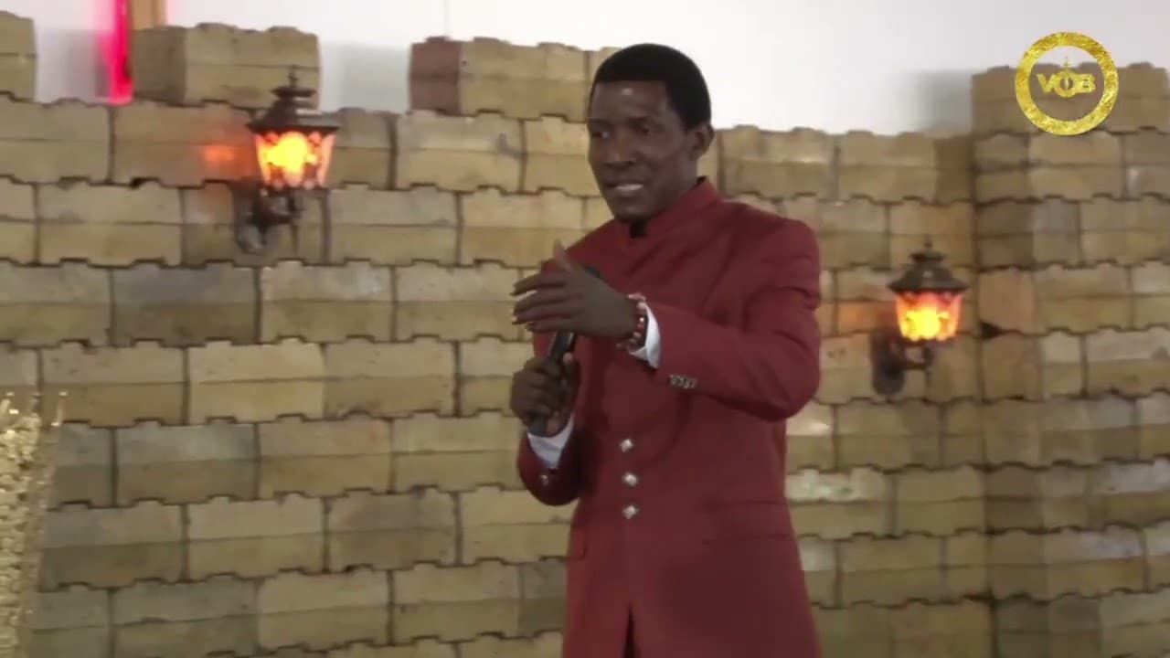 Prophet Promise ministering in a VOBI Sunday service